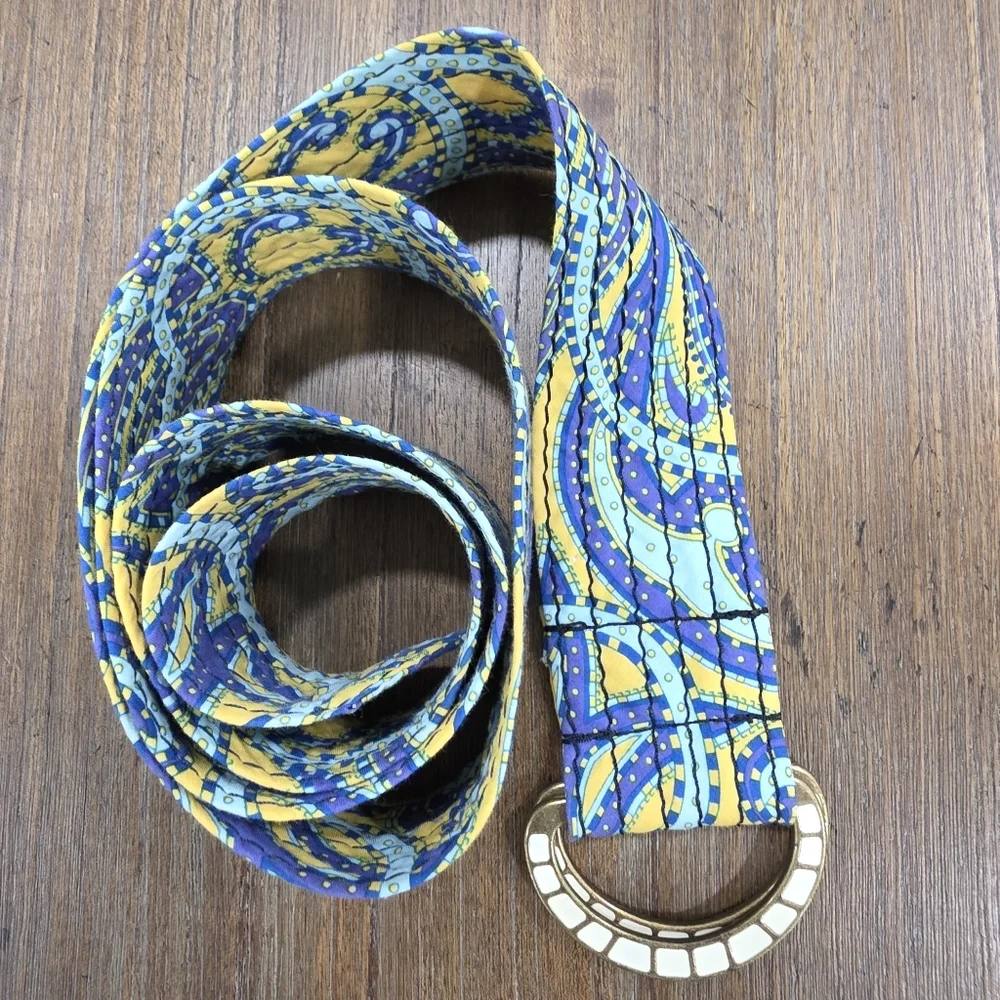 J. Crew Paisley Print D-Ring Belt